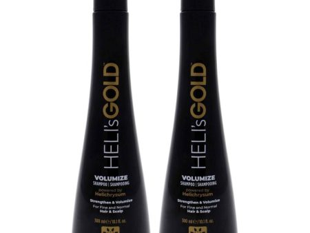 Volumize Shampoo by Helis Gold for Unisex - 10.1 oz Shampoo - Pack of 2 Supply