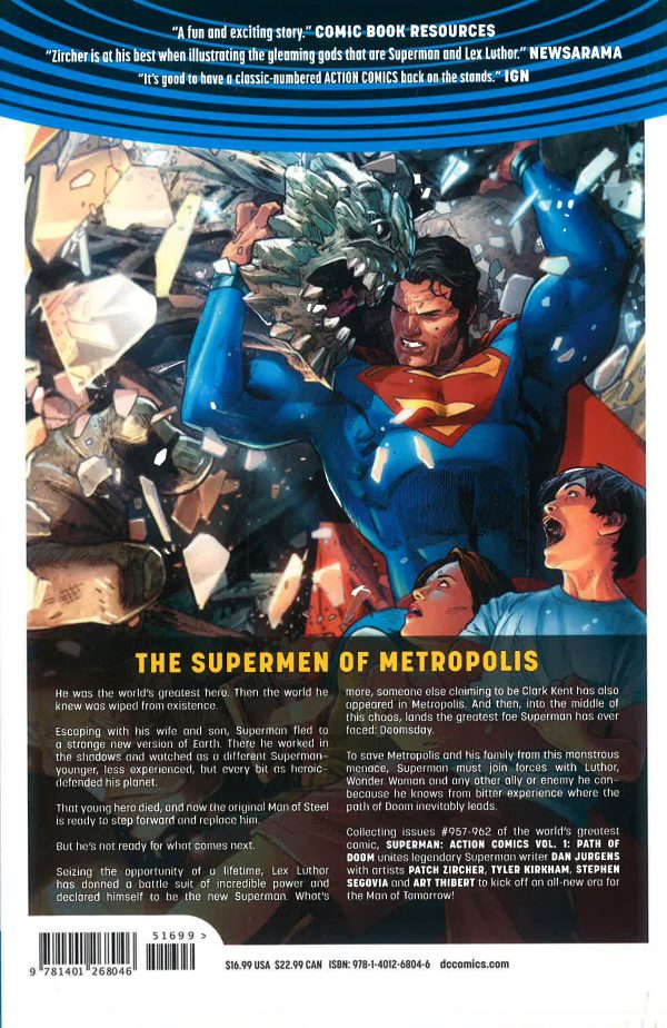 Superman: Action Comics Vol. 1: Path Of Doom (Rebirth) Online Sale