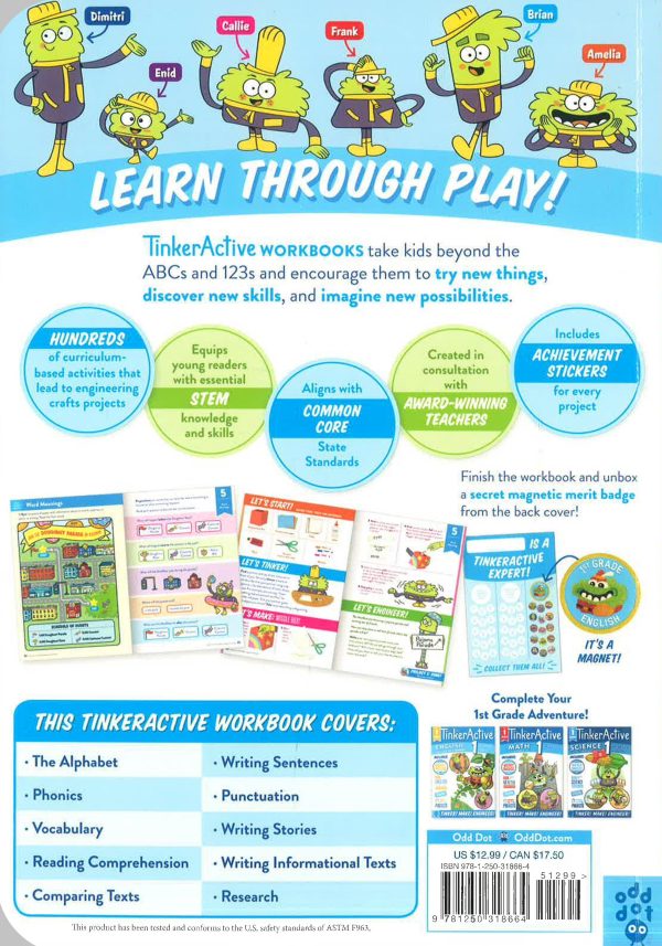 Tinkeractive Workbooks: 1st Grade English Language Arts on Sale